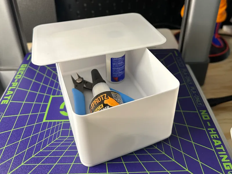 Box mit Deckel V2 nur 50 g Filament ca. 1 Stunde