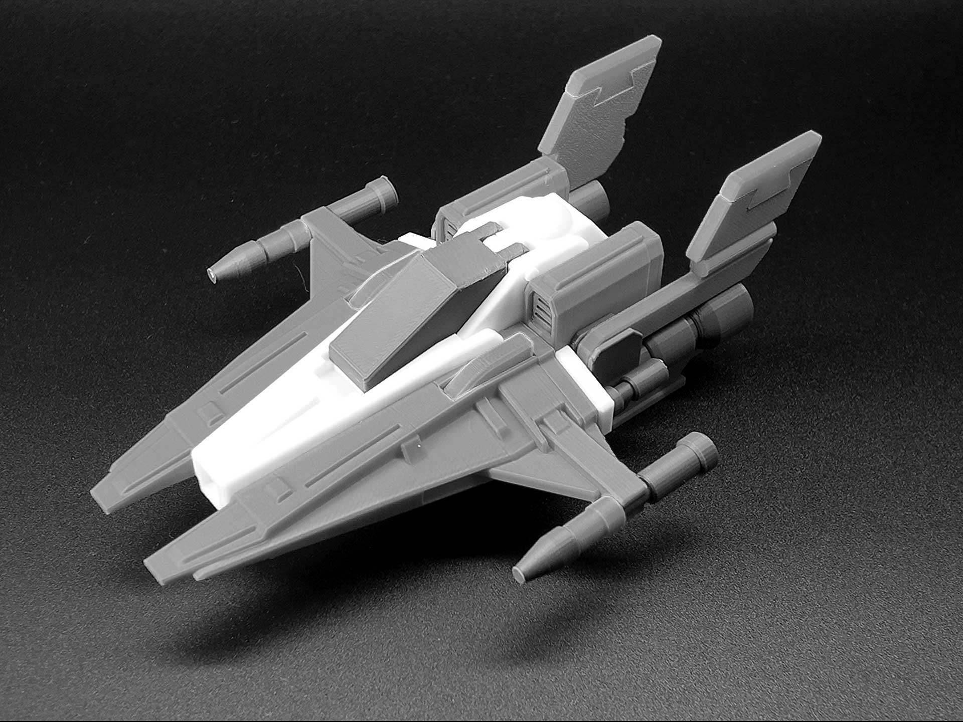 Miniatura 2 do modelo 3D 「深礁港口卫队」轻型截击机|浪刃|舱盖可开