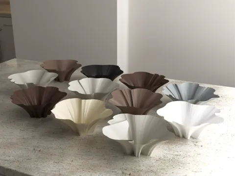 Jarrón decorativo: 11 Organic Bloom Vases Decor — referencia de MakerWorld