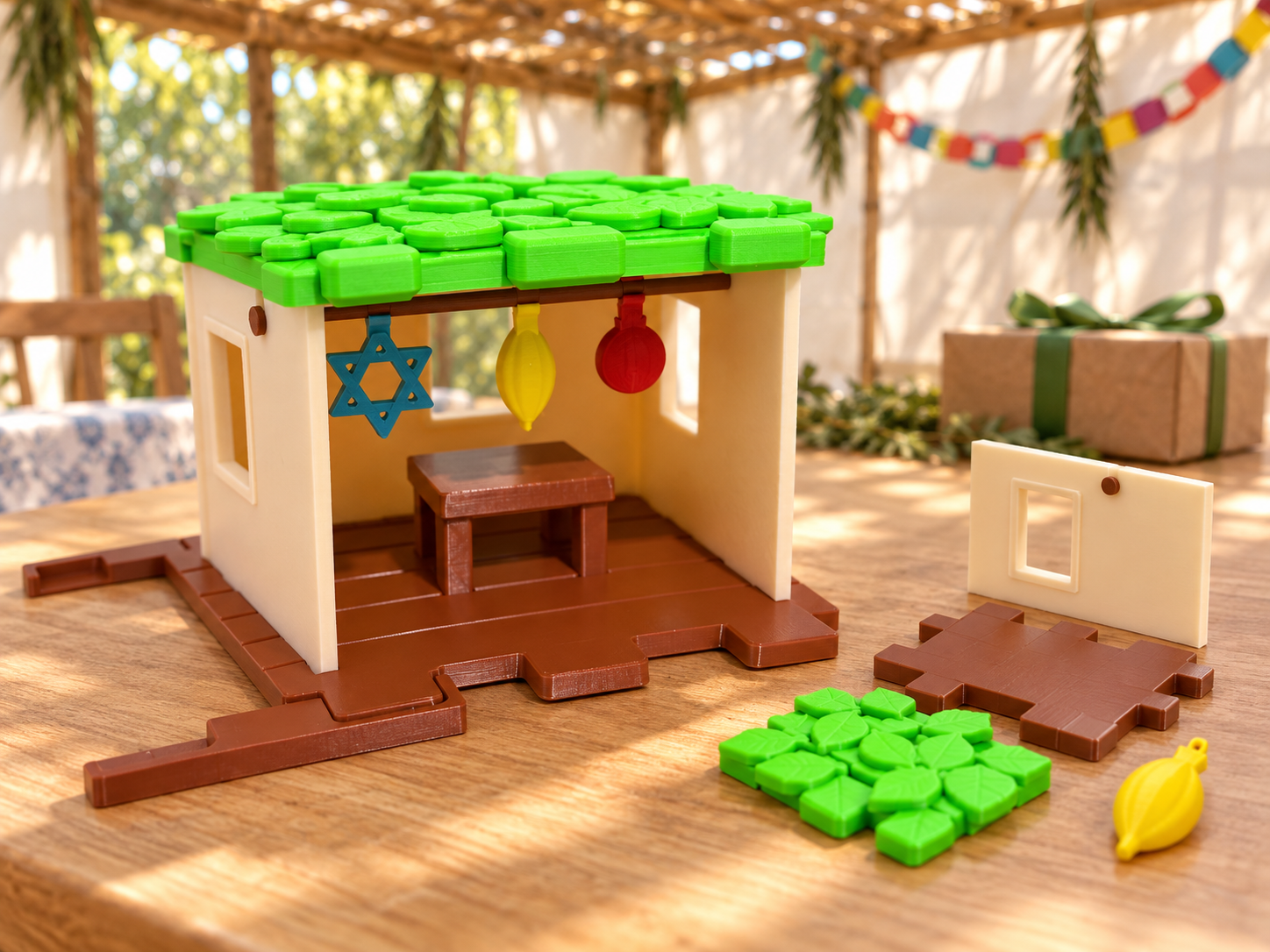 Sukkah Building Kit for Kids Sukkot Gift - 1
