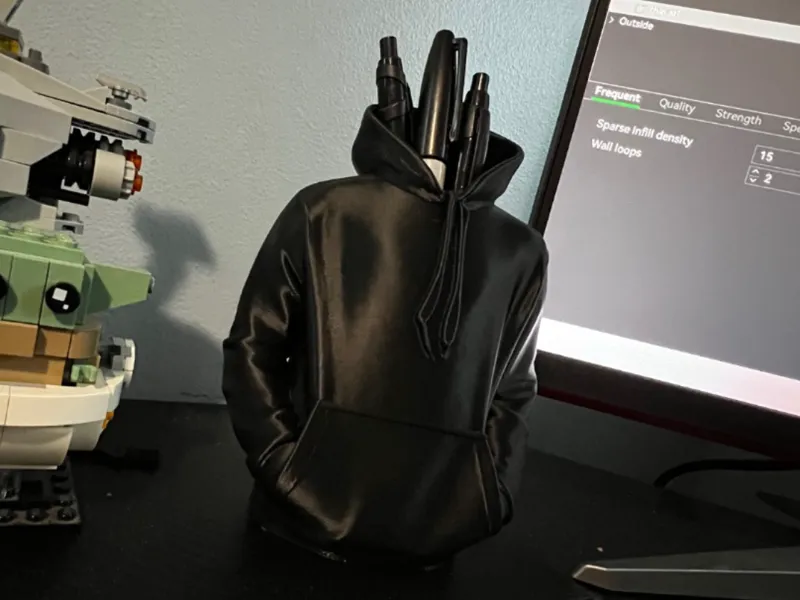 Pencil Holder Hoodie Sweater (actual fit)