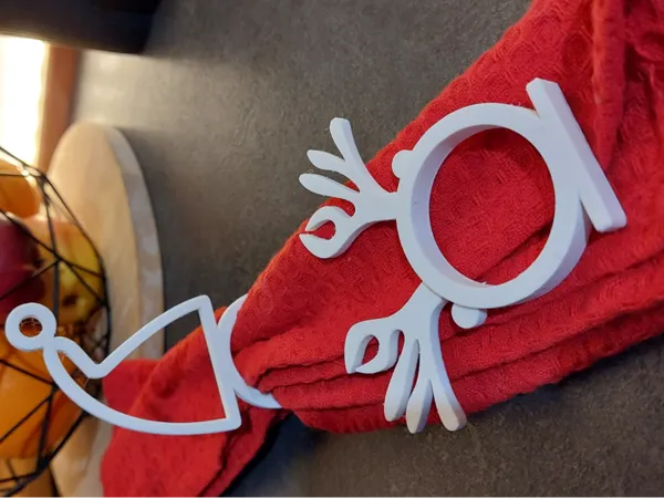 Rond de serviette de Noël