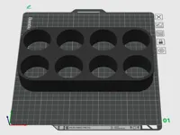 8 tubes - 0.2mm layer, 3 walls, 15% infill