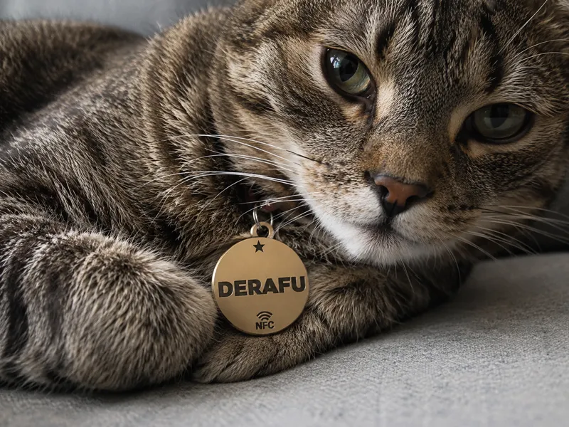 Placa mascota Estrella con NFC personalizable