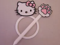 Hair Pin with Paw