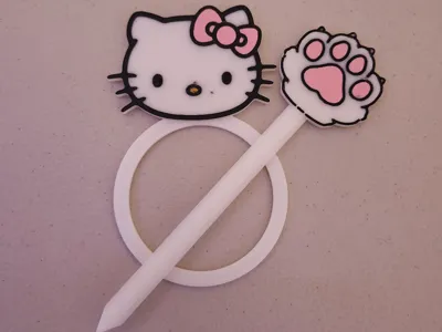 Hello Kitty Hair Pin with Paw