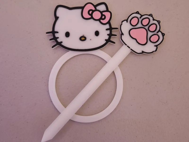 Hello Kitty Hair Pin with Paw