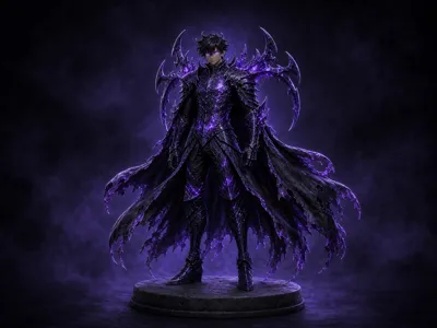 Solo Leveling Sung Jinwoo Shadow Monarch Armor