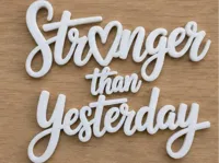 Plaque murale Stronger Than Yesterday — photo 1