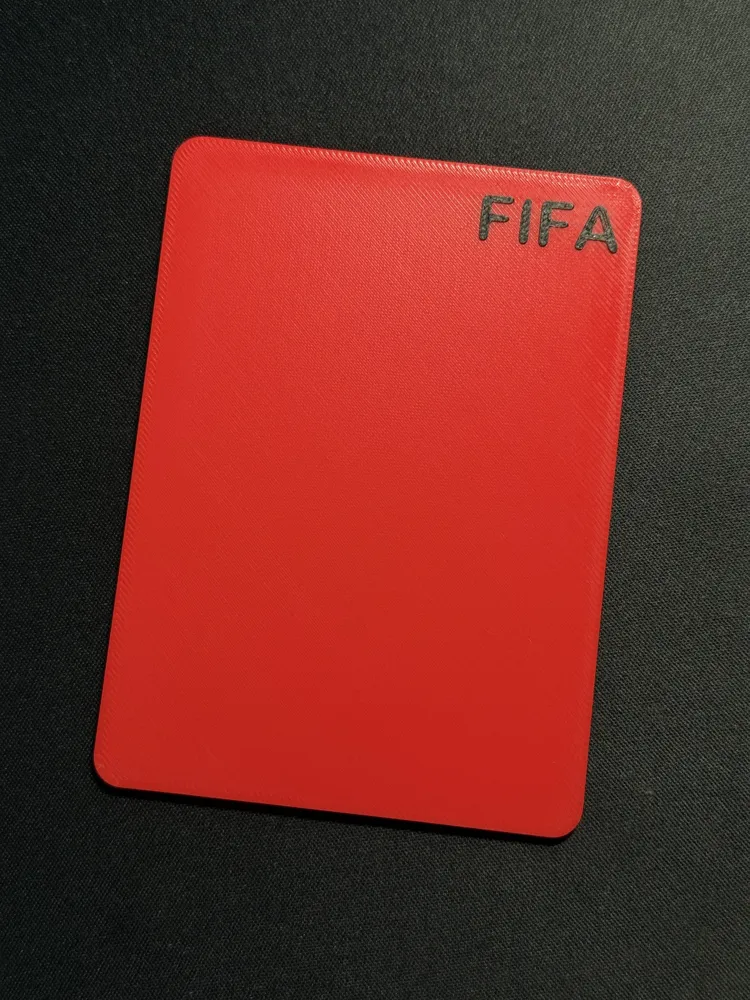 “Pull out a red card” - FIFA World Cup Red Card - Punishment Artifact ...