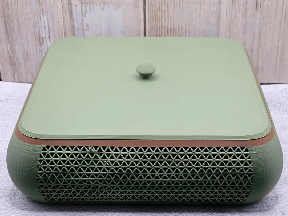 Square design Bowl with triangle pattern and lid - Free 3D Print Model ...