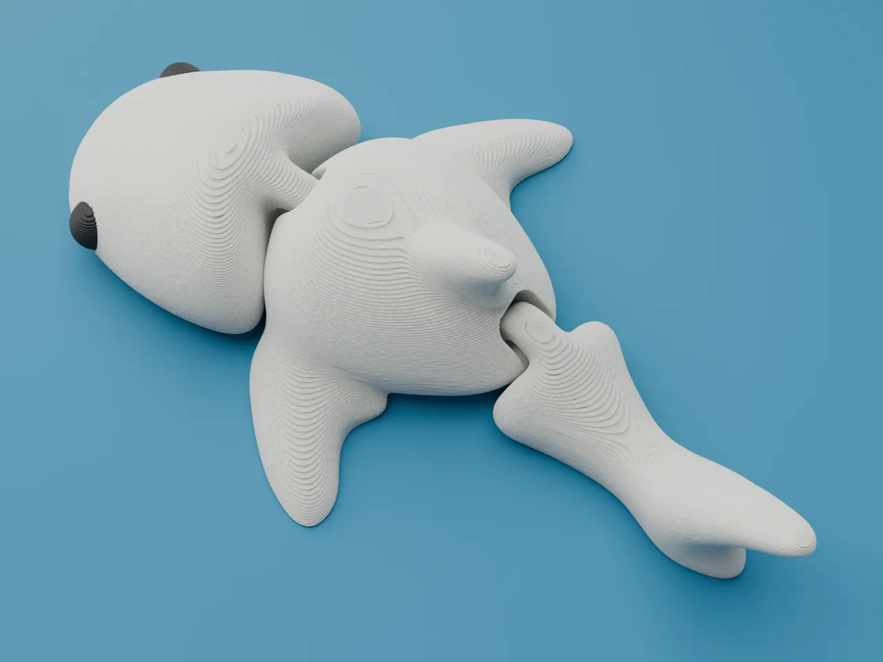 Stylized Articulated Whale shark view 2