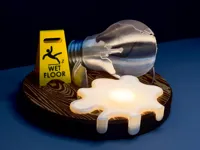 Shattered Light Bulb Lamp - StudioPrint.3D Profile