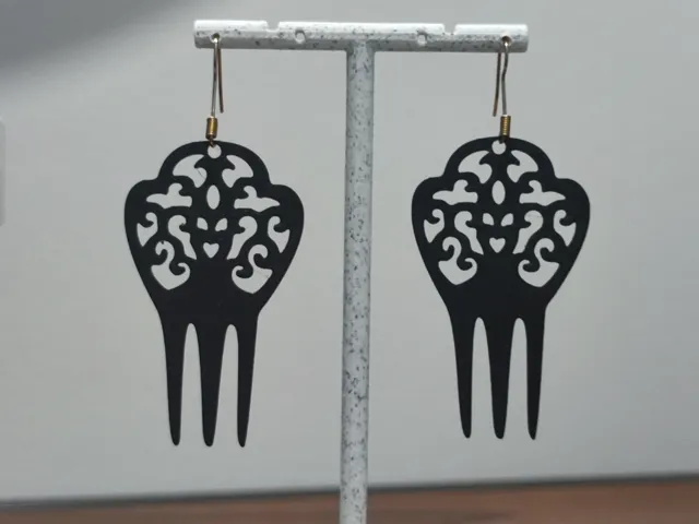 Aretes Peineta Neo-Gótica