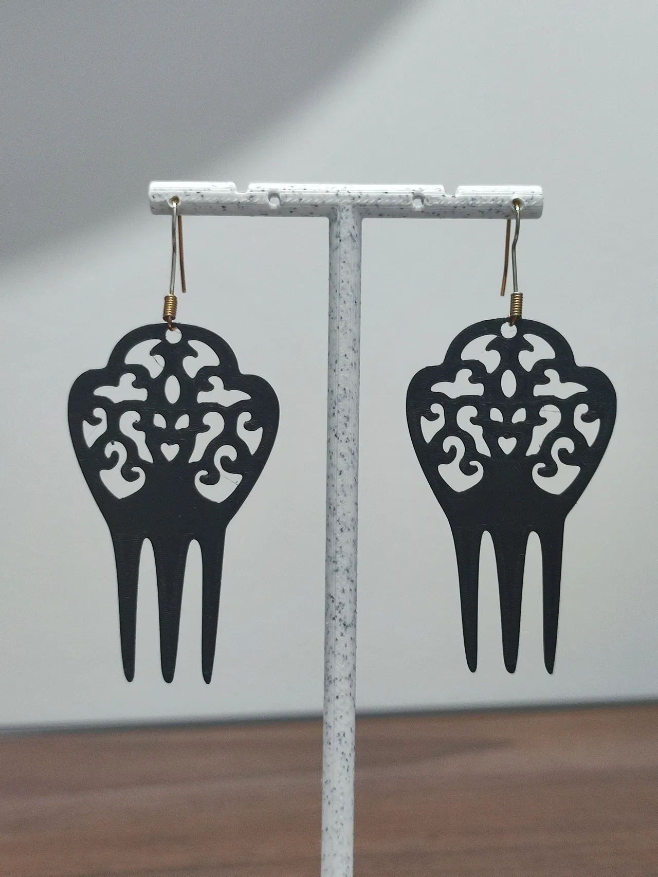 Aretes Peineta Neo-Gótica view 3