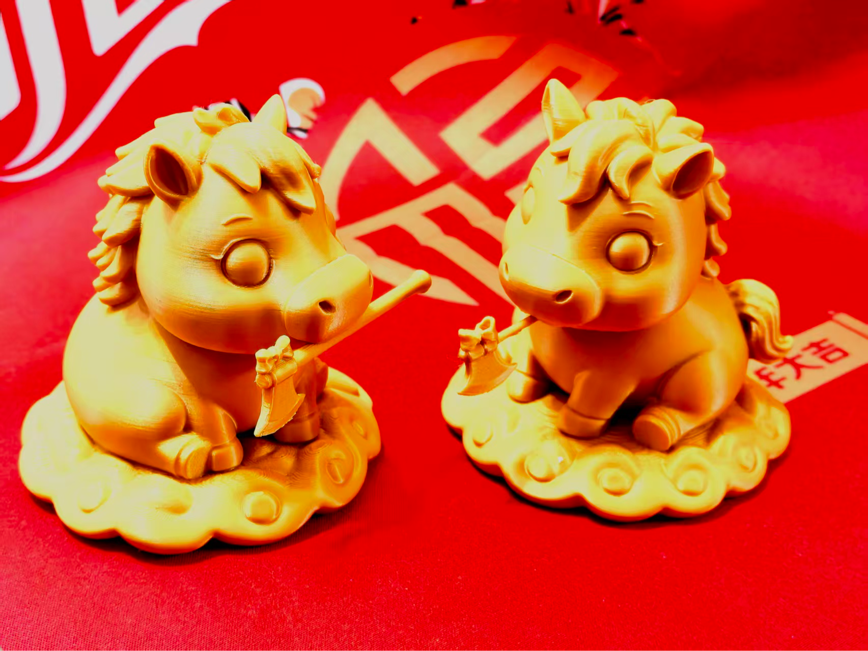 Miniatura 1 do modelo 3D 金马送福