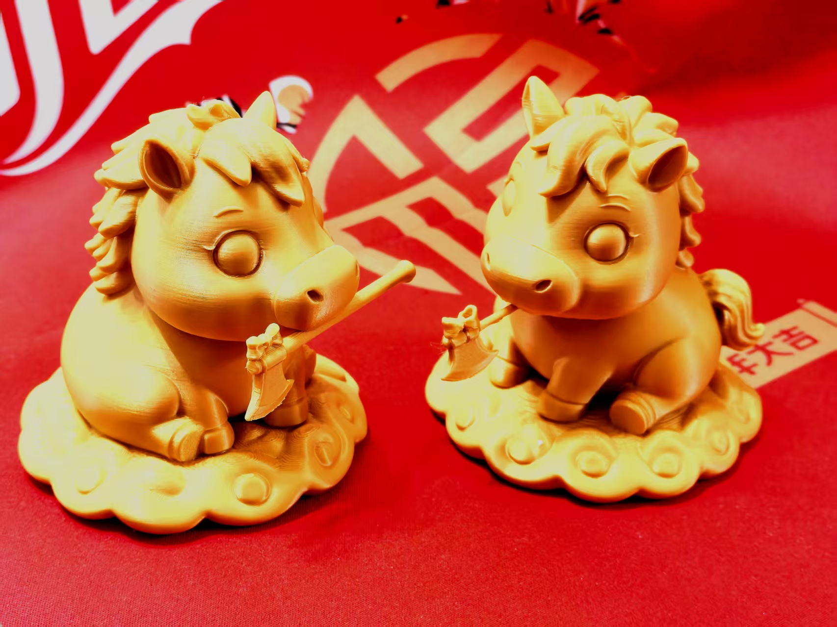 Miniatura 3 do modelo 3D 金马送福