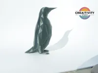 Pingouin low poly — statuette — photo 4