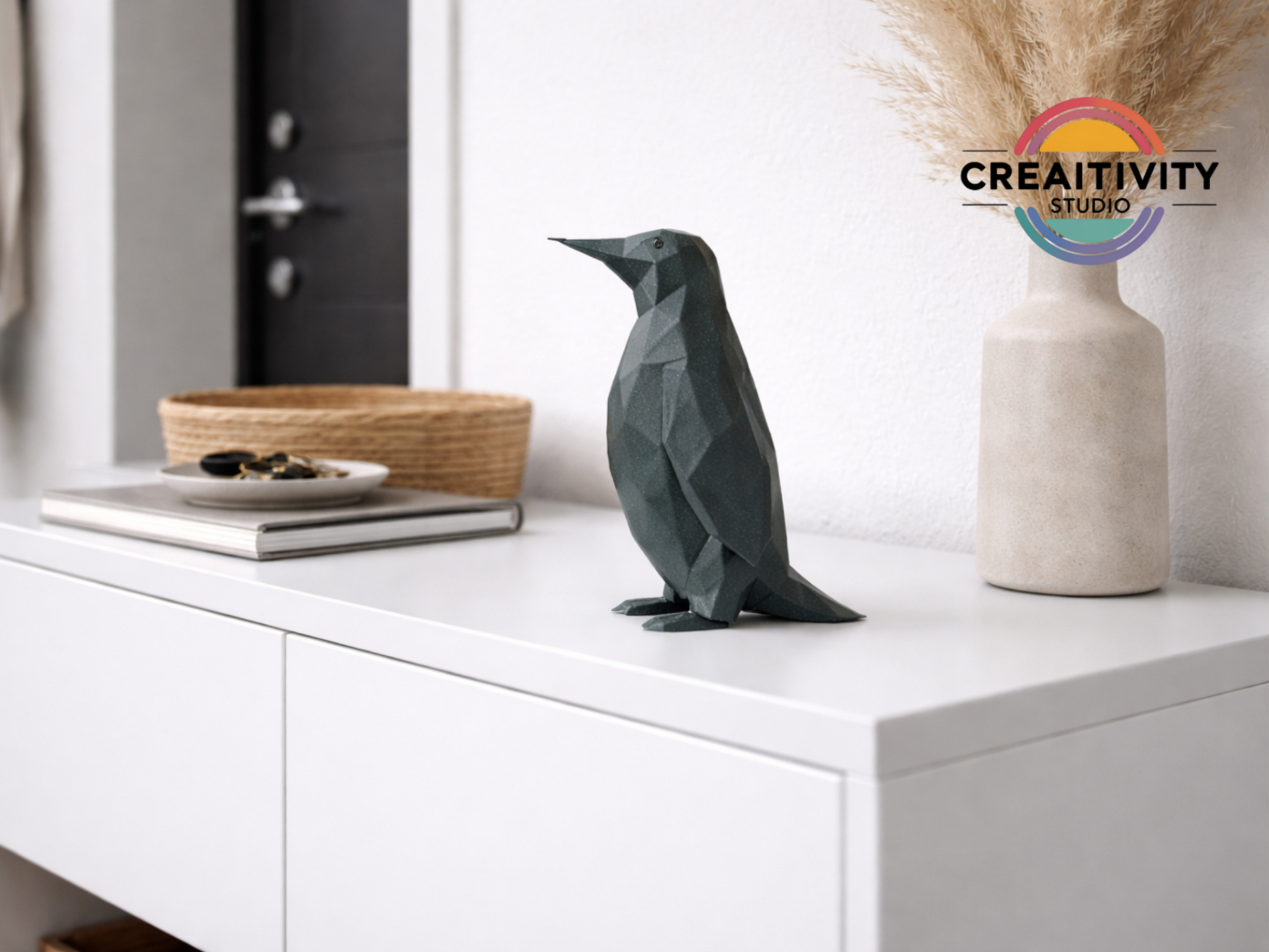 Low Poly - Pinguinstatue - Mimo - Free Comm. Use