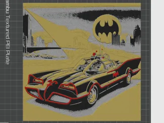 Batmobile 1960's HueForge