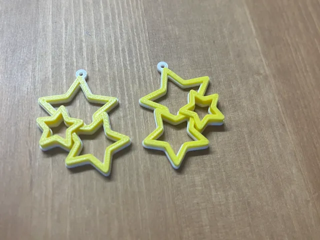 Different Hight Star Earrings