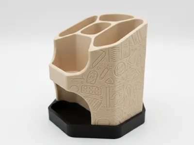 Textured Octo-Pen-Holder