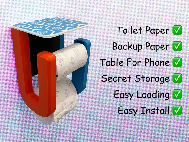 Versatile Toilet Paper Holder