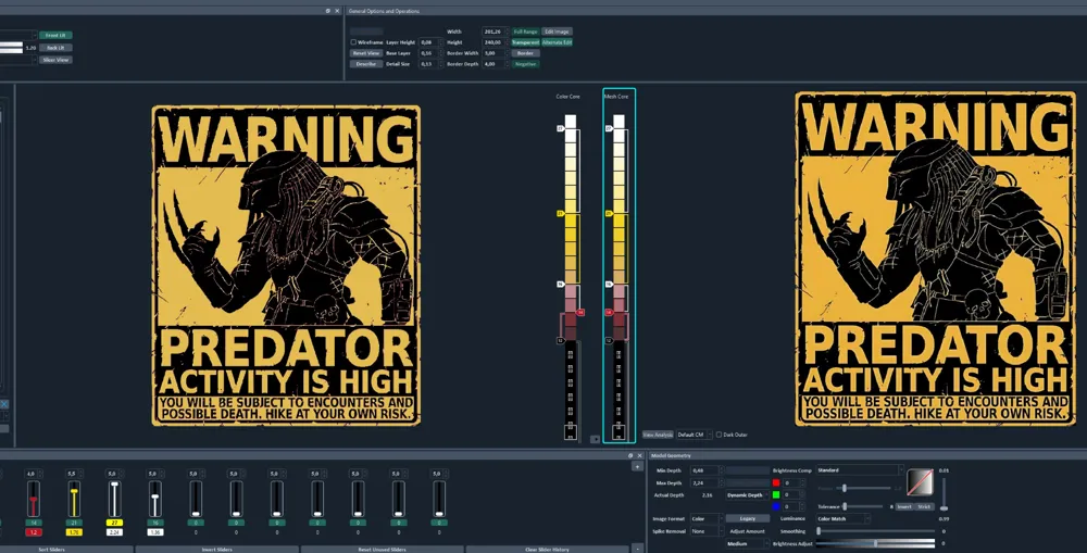 Predator Hueforge - Warning Predator by Dakiren MakerWorld: Download ...