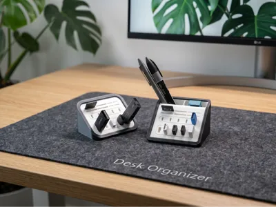 Desk Organizer for USB Drives, SD Cards, and Pens
