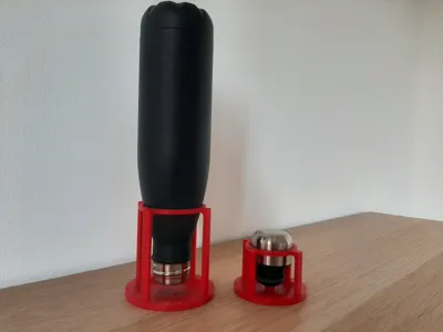Bottle and cap drainer