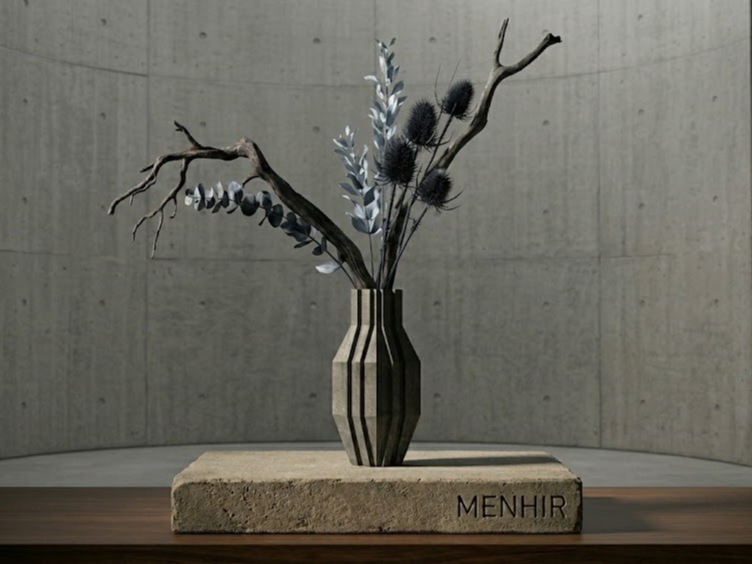 MENHIR – Brutalist Monolithic Vase