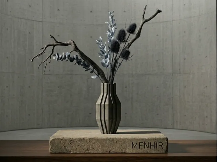 MENHIR – Brutalist Monolithic Vase