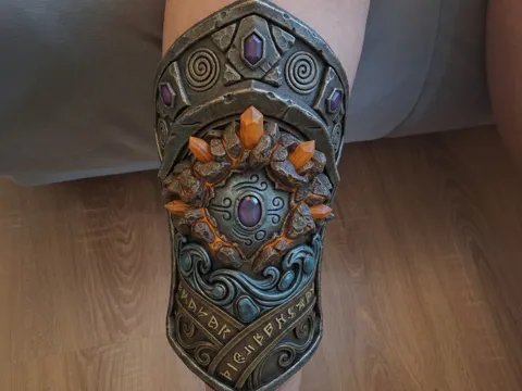 Letrero o emblema decorativo: Rüstung Elementar Schamane - Arm oder Schienbein — referencia de MakerWorld