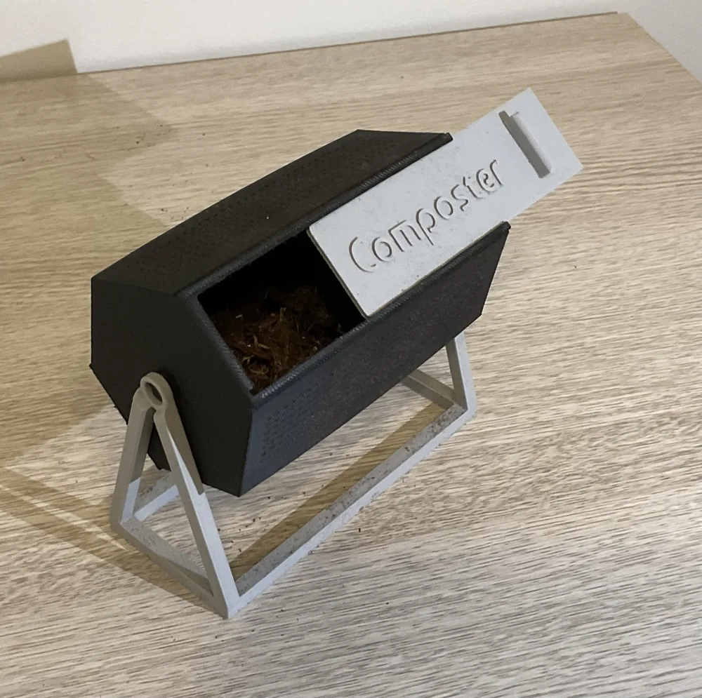 Cute Composter Mini Tabletop Composter - Cute Tabletop Display - Free 3D Print Model ...
