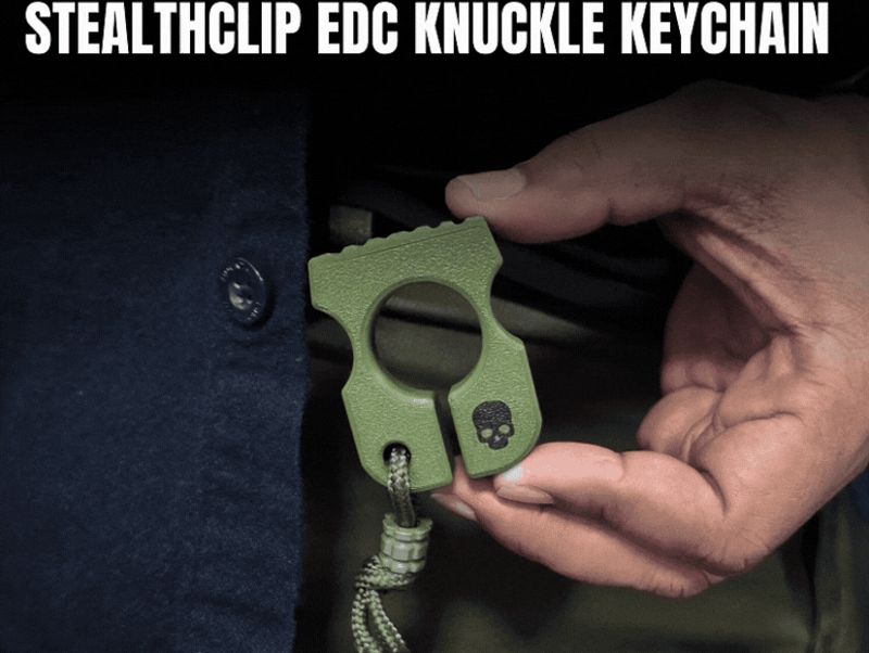 StealthClip EDC Knuckle-style Keychain
