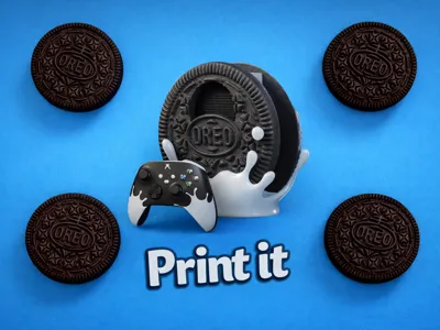 Xbox Oreo Edition Console and Controller Cover 3D