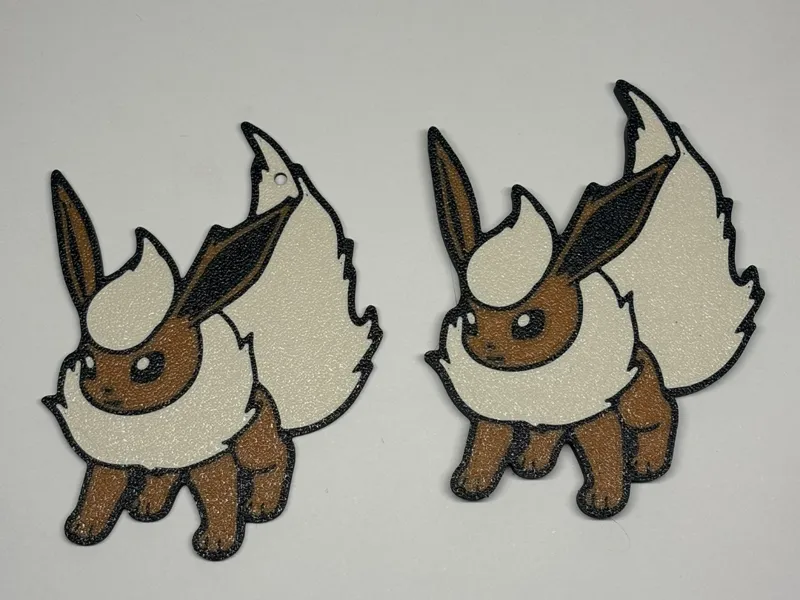 Pokemon Flareon keychain/fridge magnet