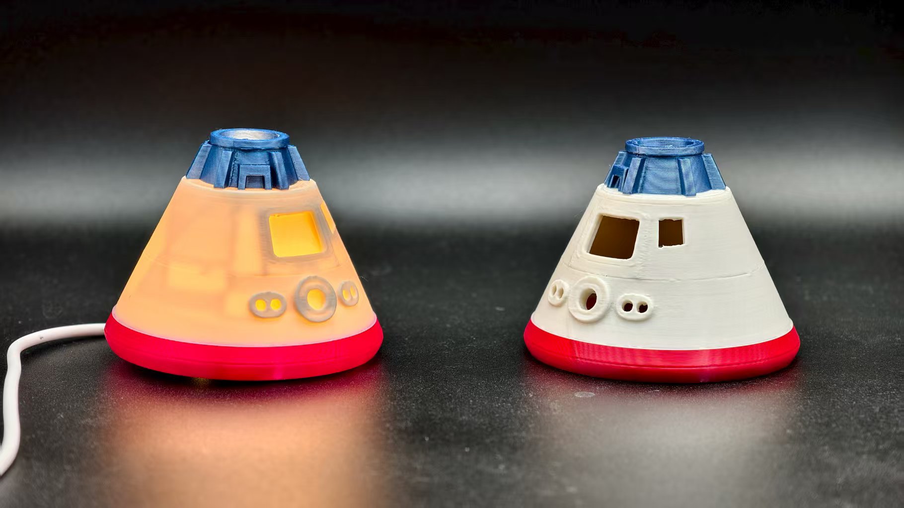 Miniatura 2 do modelo 3D 太空飞船小夜灯，只需要30g