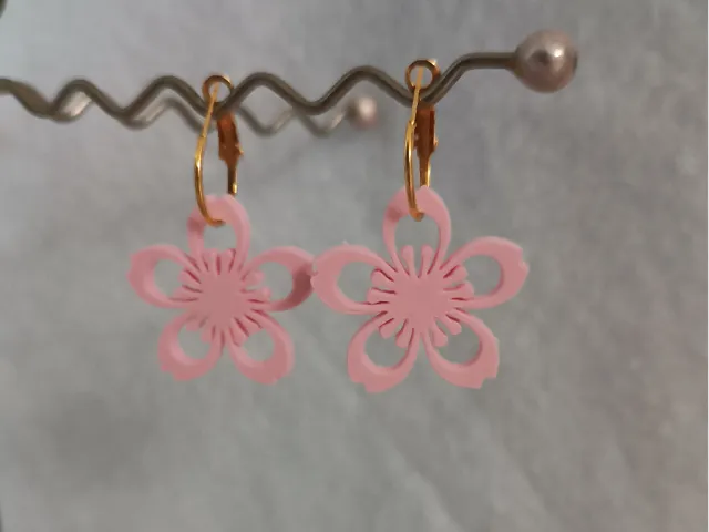 Boucles d'oreilles sakura