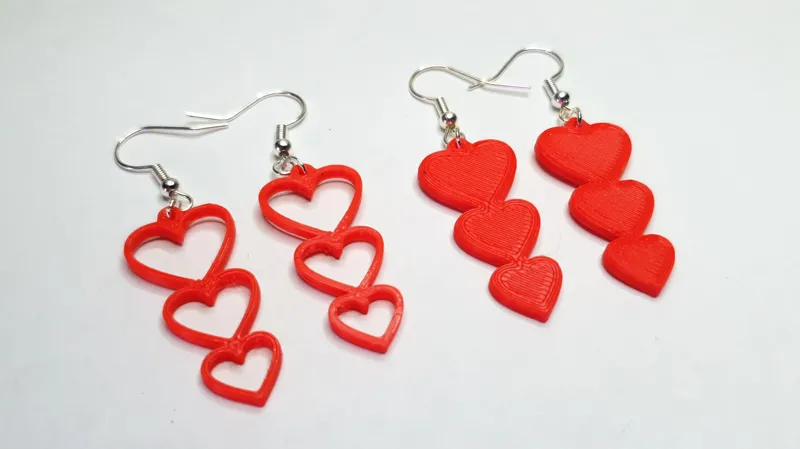 Triple Heart Earrings - 2 Variations
