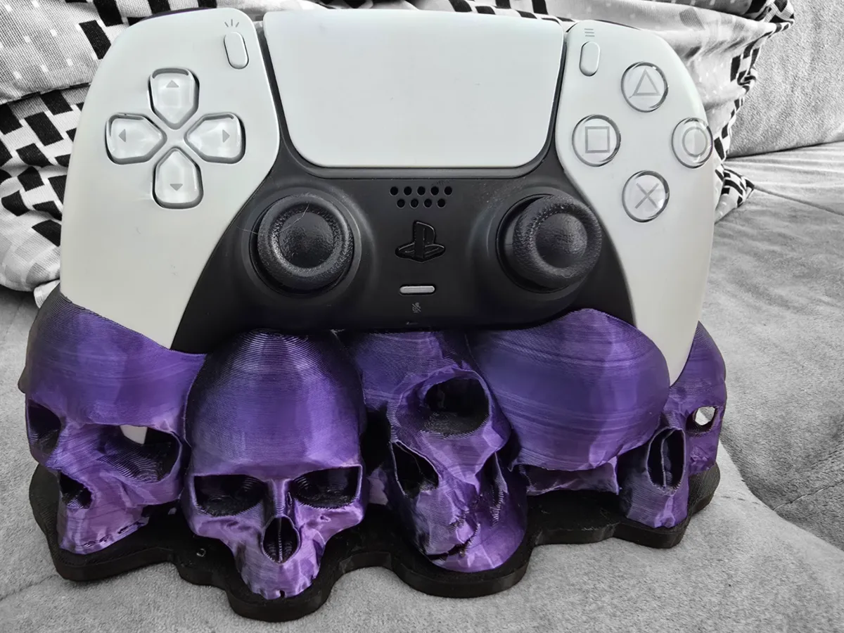 Özel Tasarım DualSkull PS5 Kumanda Süsü Dekoratif Koleksiyonluk Biblo