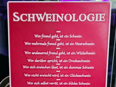 Swineology Sign