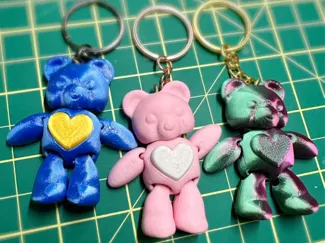 Heart Bear Keychain Magnetic 