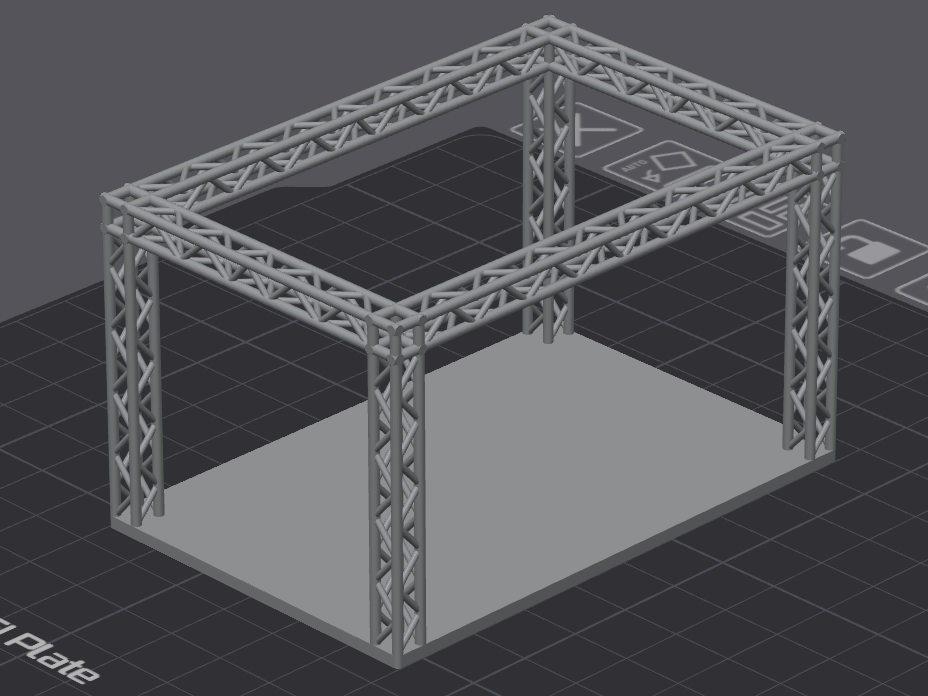 1:64 stage with truss frame