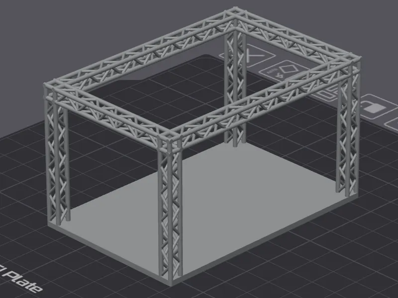 1:64 stage with truss frame
