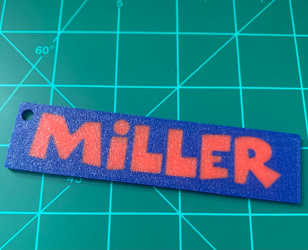 Name Plate [Miller] by Hrv_Tagz - MakerWorld