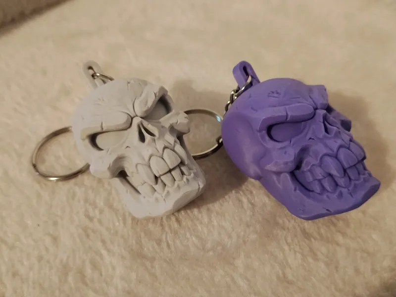 Skull Keychain (High Detail)
