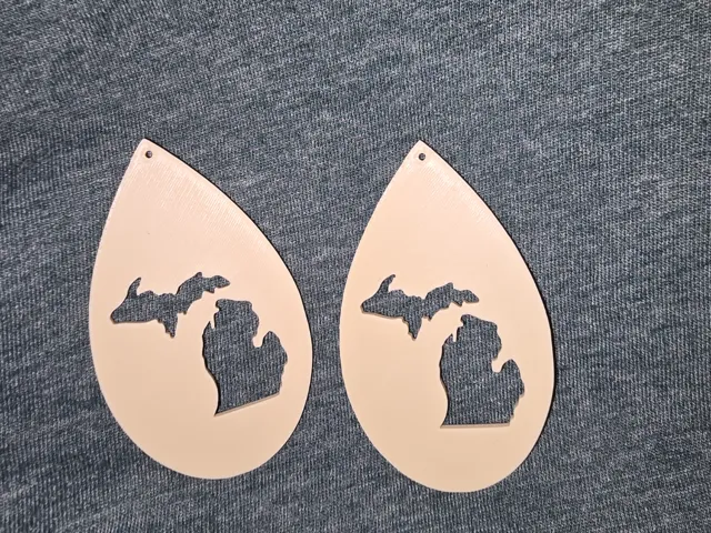 Michigan Outline Earrings