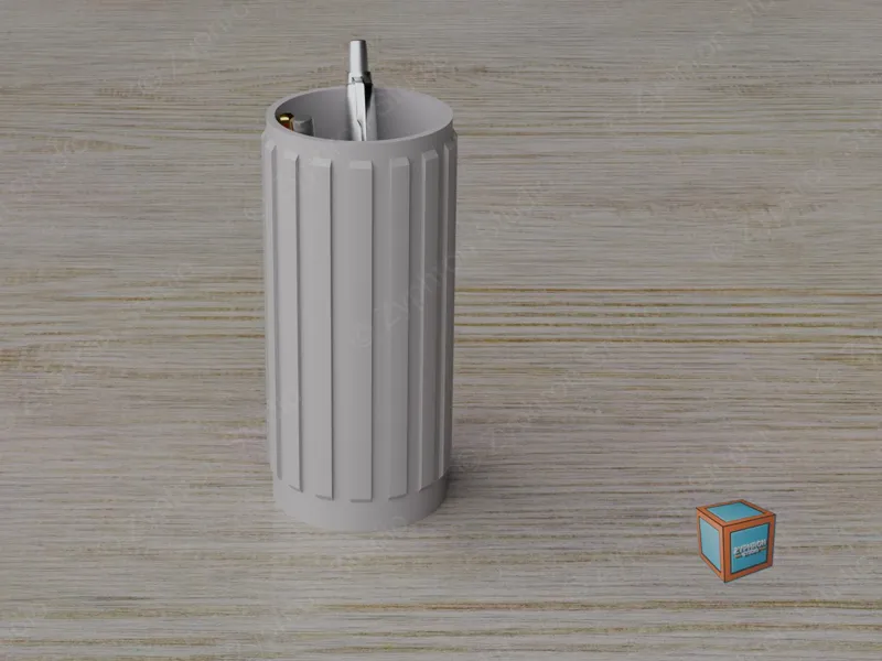 Pot à stylo cylindrique - Fin