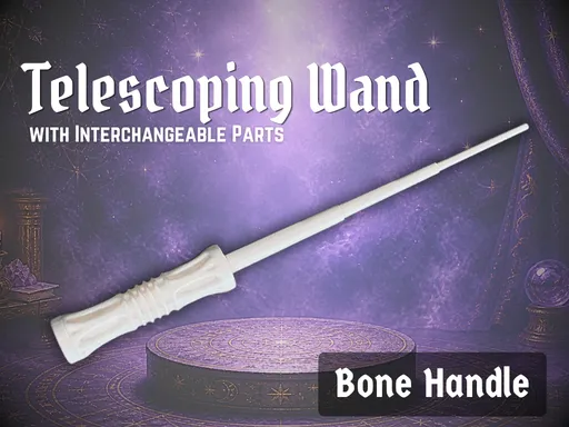 Telescoping Magic Wand with Bone style handle